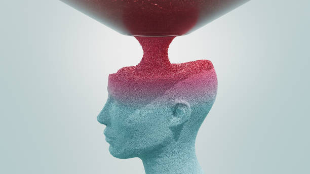 istock Constructing The Human Identity - Mental Health, Misinformation, Psychology - Color Gradient, Red 2151740079