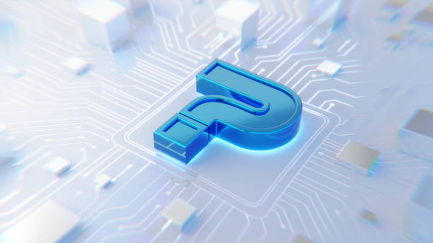 istock Survey and solution concept. Blue glossy question mark symbol on abstract circuit board with zoom in and lens distortion effect 2151741123