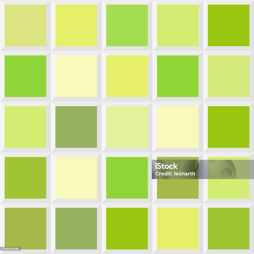 Lime Color Line Shades Of Lime Color Palette Scheme Tile Design Element Stock ...