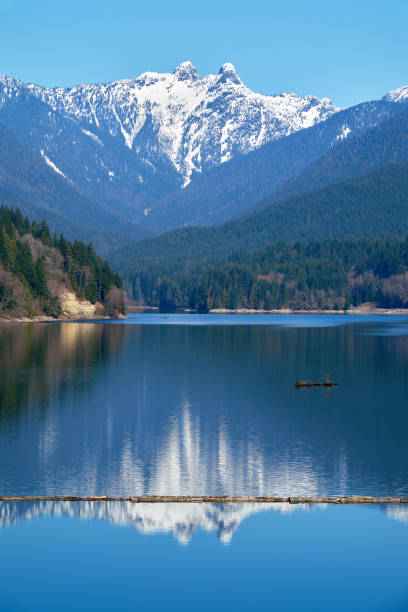 istock Capilano Lake Lions Peaks Reflection North Vancouver vertical 2151749217