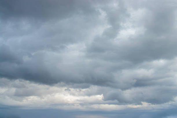 istock Cloudy stormy sky in the early spring morning 2151751776