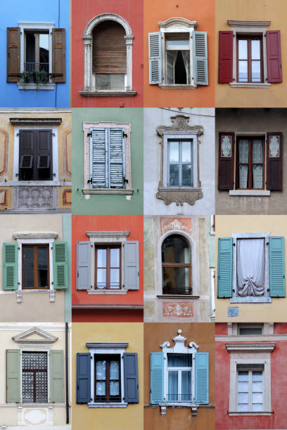 istock Composition of Italian windows - Riva del garda 2151751992