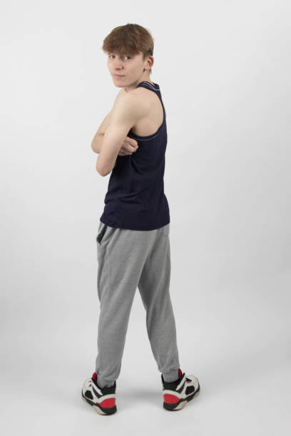 A Teenage Boy Standing