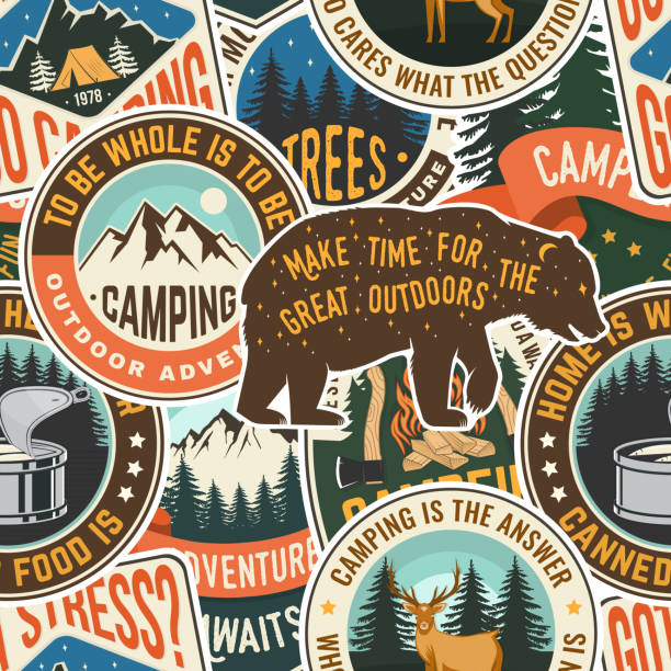 Camp Pattern Background 109,700+ Rv Travel Pattern Background Stock Illustrations, Royalty-Free ...