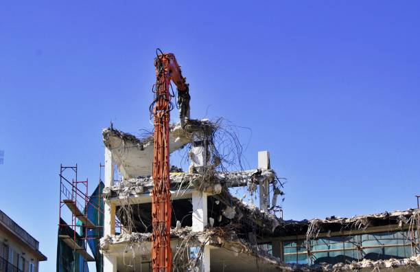 istock Old building demolition in Athens, Greece 2151760140