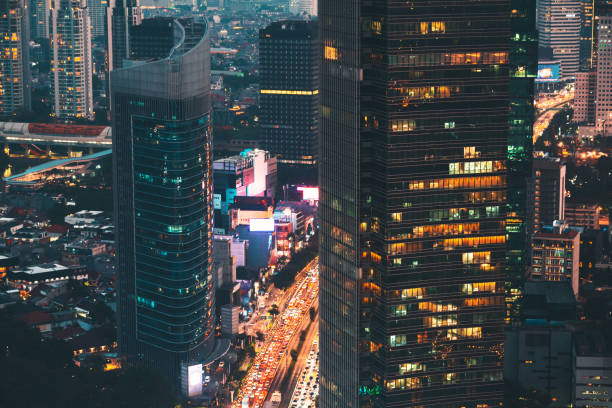 istock View at night, Jakarta business district, Indonesia 2151761587