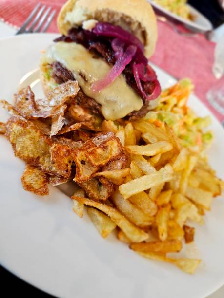 istock Burger and fries 2151762480