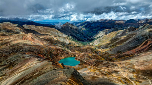 istock Aerial View of Mountain Range With Lake Como 2151762858