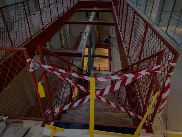 istock modern interior of an old building with staircase 2151765874