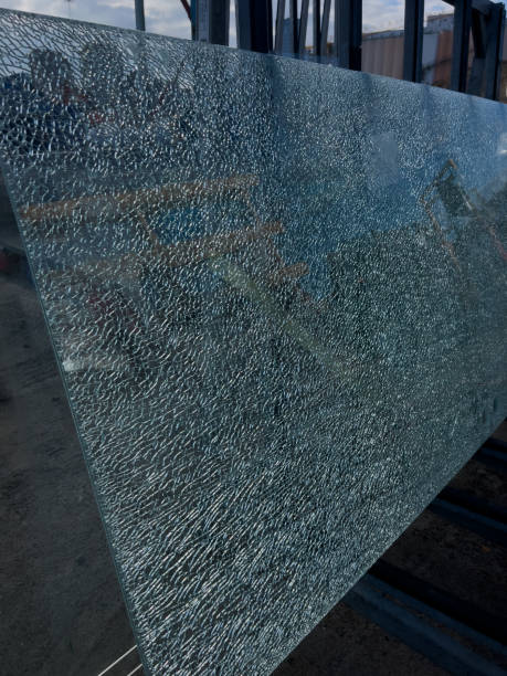 istock close up of a shattered hardened glass 2151765915