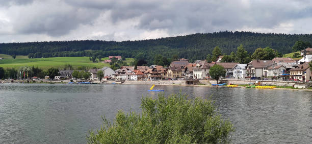 Autumn view of lake Vastersjon close to Angelholm, Sweden.