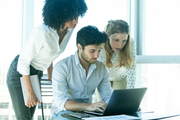 istock Young business people working in the office 2151782723