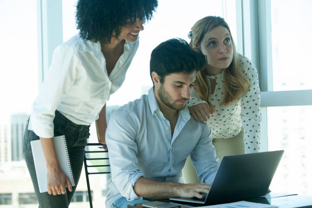 istock Young business people working in the office 2151782756