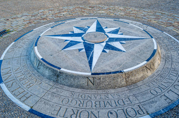 istock Compass rose in Burgos, Spain 2151783568