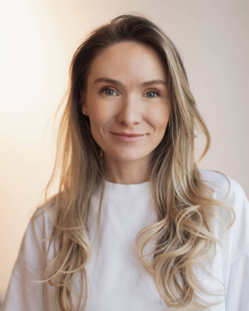 istock Blonde woman portrait. 2151804821