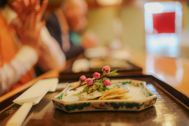 Restaurant : Guests enjoying gorgeous Japanese dishes