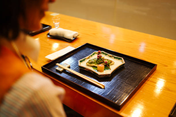 Restaurant : Guests enjoying gorgeous Japanese dishes