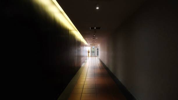 Hallways Corridor Aisle With The Dark Light