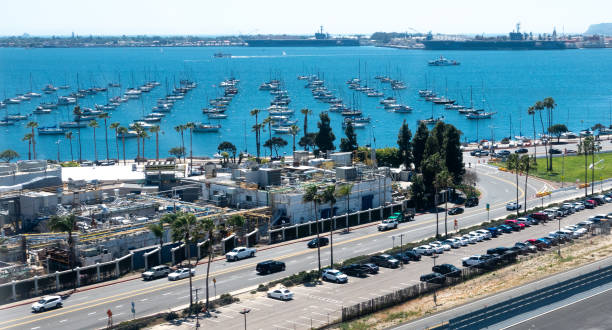 San Diego marina seen from the air