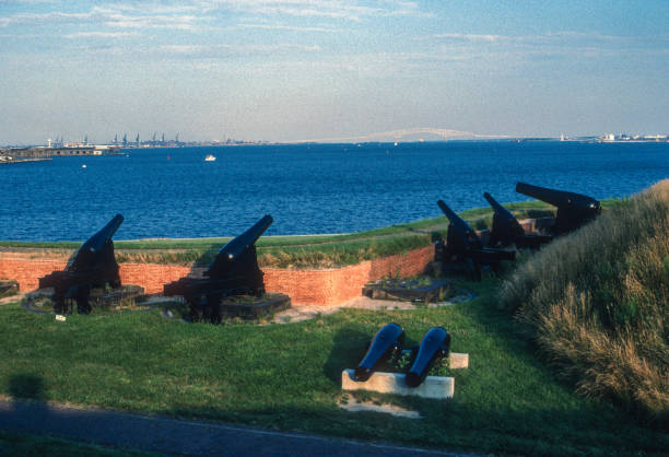 istock Fort McHenry NM - Cannons & Harbor - 1987 2151827900