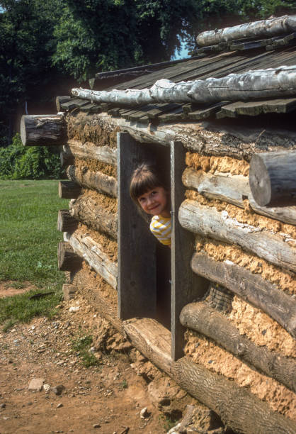 istock Valley Forge NHP - Peeking Out from a Cabin - 1987 2151827925