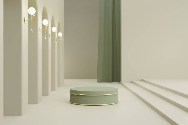 istock Luxury podium for product presentation 3D model 2151829774