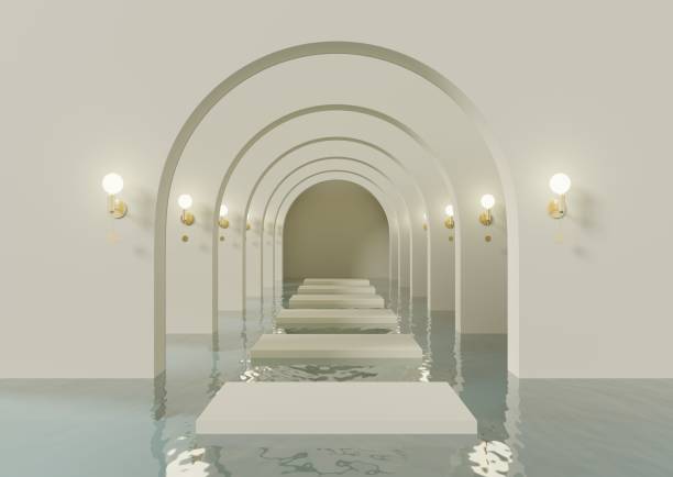istock Luxury podium for product presentation 3D model 2151829798