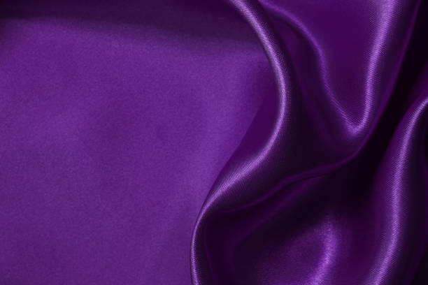 istock Purple fabric cloth texture for background and design art work, beautiful crumpled pattern of silk or linen. 2151837390