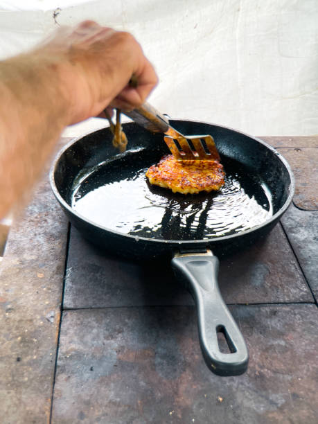 istock Making delicious potato pancakes outdoors 2151837767