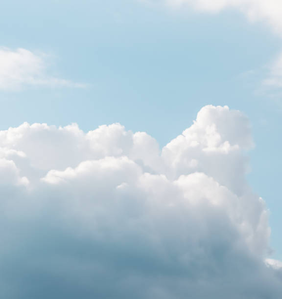 istock Background of blue sky with white clouds 2151837869