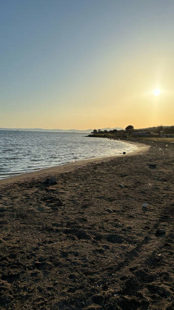 istock View of the Sea from a Beach at Sunset 2151844407