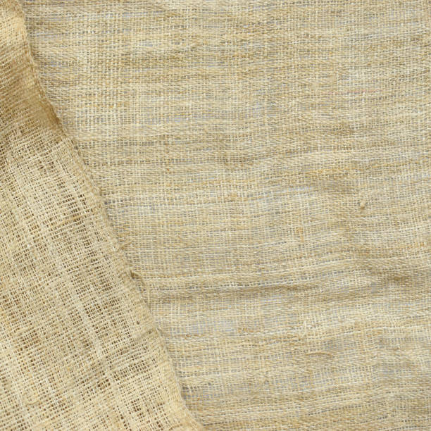 istock brown sackcloth texture background, crumpled burlap fabric textile for design 2151847565