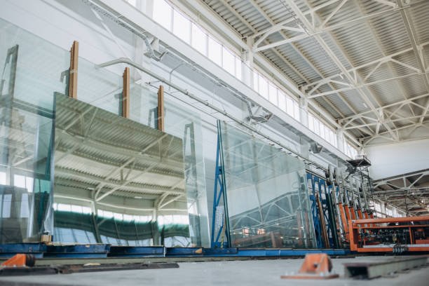 istock Conveyor belt for a window pane 2151849134