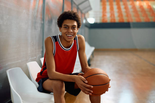 istock Young happy black basketball player looking at camera. 2151849565