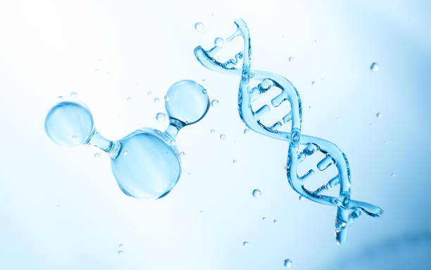 istock DNA and molecular structure, skincare and biomedical concept, 3d rendering. 2151849807