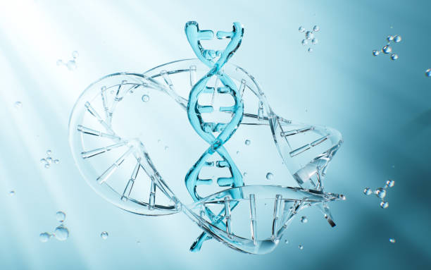 istock Circular DNA, skincare and biomedical concept, 3d rendering. 2151849809