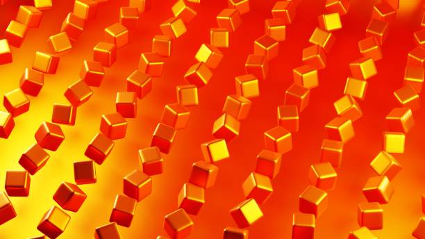 Abstract 3D background composed of cubes, creating a visually striking and geometrically complex landscape.