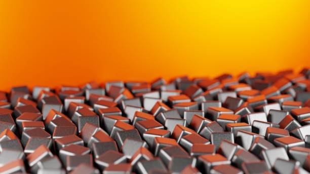 Abstract 3D background composed of cubes, creating a visually striking and geometrically complex landscape.