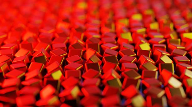 Abstract 3D background composed of cubes, creating a visually striking and geometrically complex landscape.