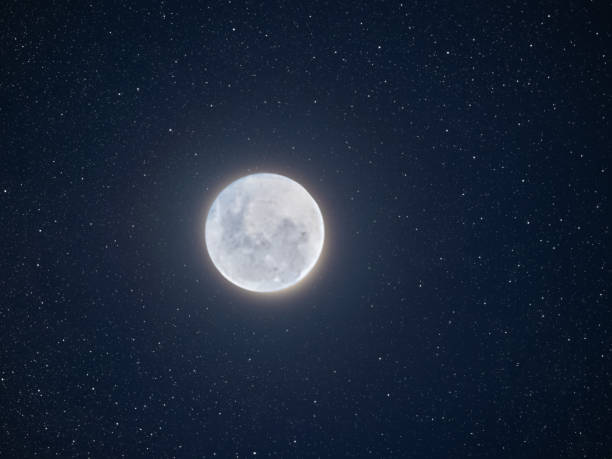 Moon Night Light Galaxy Background, Earth Space Star Planet Sky on Black Blue Dark, Glow Astronomy Moonlight Bright Universe Sphere Satellite Universe Science Nature Cosmos Galaxy Globe.
