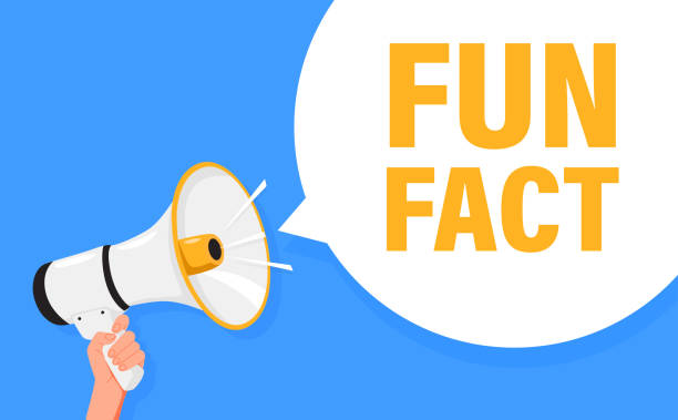 istock Fun fact. Hand hold megaphone speaker for announce. Attention please. Shouting people, advertisement speech symbol 2151854685
