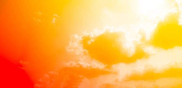 Orange Sky Red Pastel Light Abstract Background Texture Nature Summer Landscapte Sun Cloud Beauty Sunset Overlay Gradient Color Sunrise Mockup Scene Wallpaper Fantasy Bright Cute Backdrop Dream.