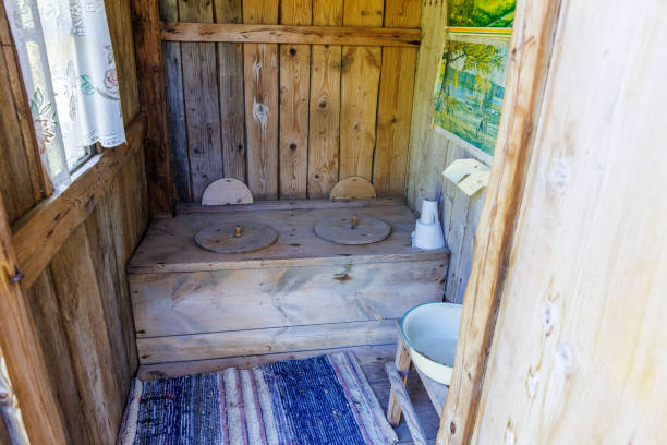 istock Idyllic old Outhouse for two people 2151855710