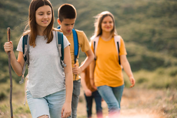 istock Children walking on the hill 2151860878