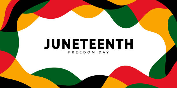 Juneteenth Freedom Day banner. June 19. Abstract template for banner, poster, cover, greeting card, and background. Abstract Vector Illustration Juneteenth Freedom Day banner. June 19. Abstract template for banner, poster, cover, greeting card, and background. Abstract Vector Illustration. juneteenth stock illustrations