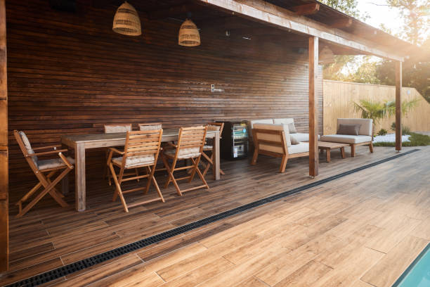 istock Cozy porch in the backyard. 2151865050