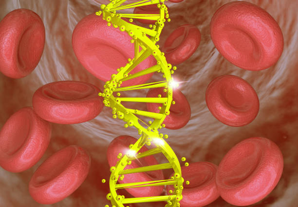 istock DNA strand on scientific background 2151866659