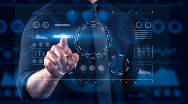 istock Internet of Things (IoT), blockchain technology, worldwide forex, financial exchange, abstract concept, Men accessing modern hologram personal database with fingerprint identification. 2151866936