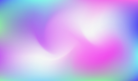 Abstract swirl hologram background. Gradient mesh purple backdrop. Minimalist Holographic Fluid Wallpaper.