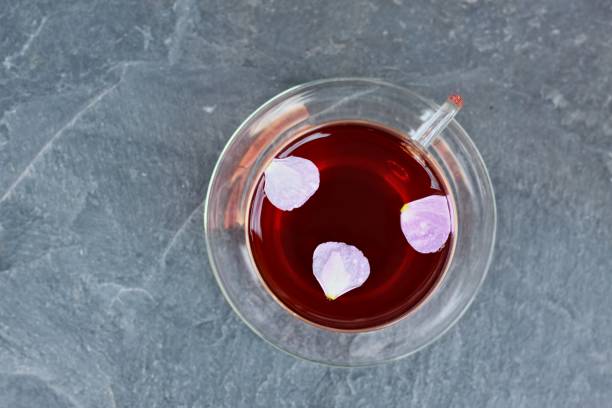 istock Cup of herbal infusion from Cistus incanus, known as rock rose. 2151873473